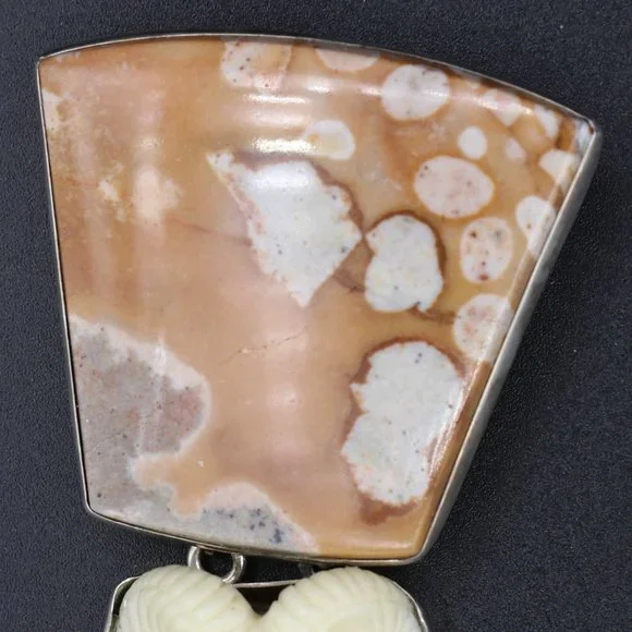 Vintage Amy Kahn Russell Pin/Pendant AKR silver - Picture 3 of 3